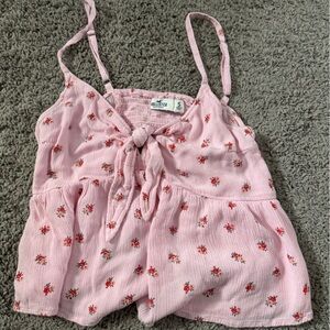 pink babydoll top | hollister